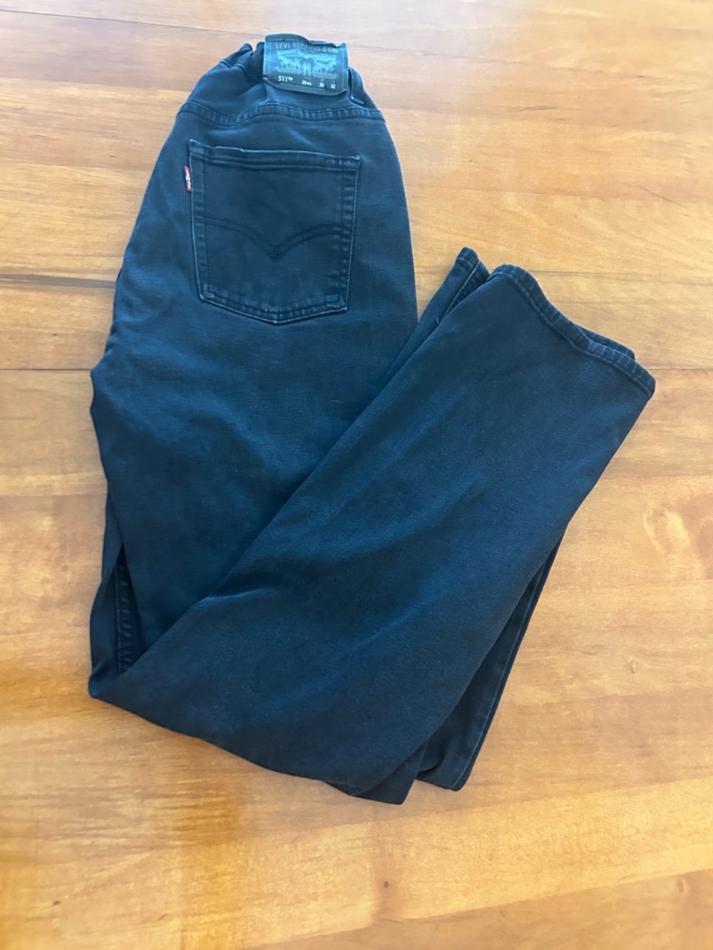 Levi's 511 slim fit boys black jeans Size 20